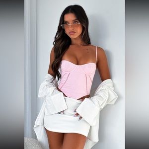 NWT White Fox Boutique Don’t Use Me Bustier Top